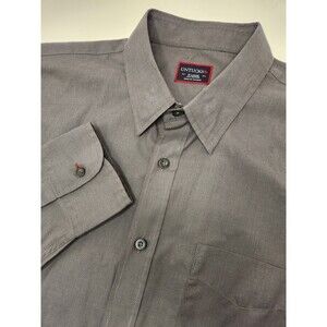 UNTUCKit Shirt Mens XL Gray Long Sleeve Button Up Pocket 100% Cotton Regular Fit